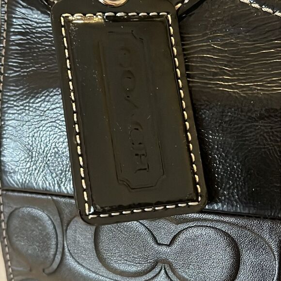 Coach Bleeker Gray and Black Patchwork Women's Bag F14045 with Coach Box - Picture 14 of 16